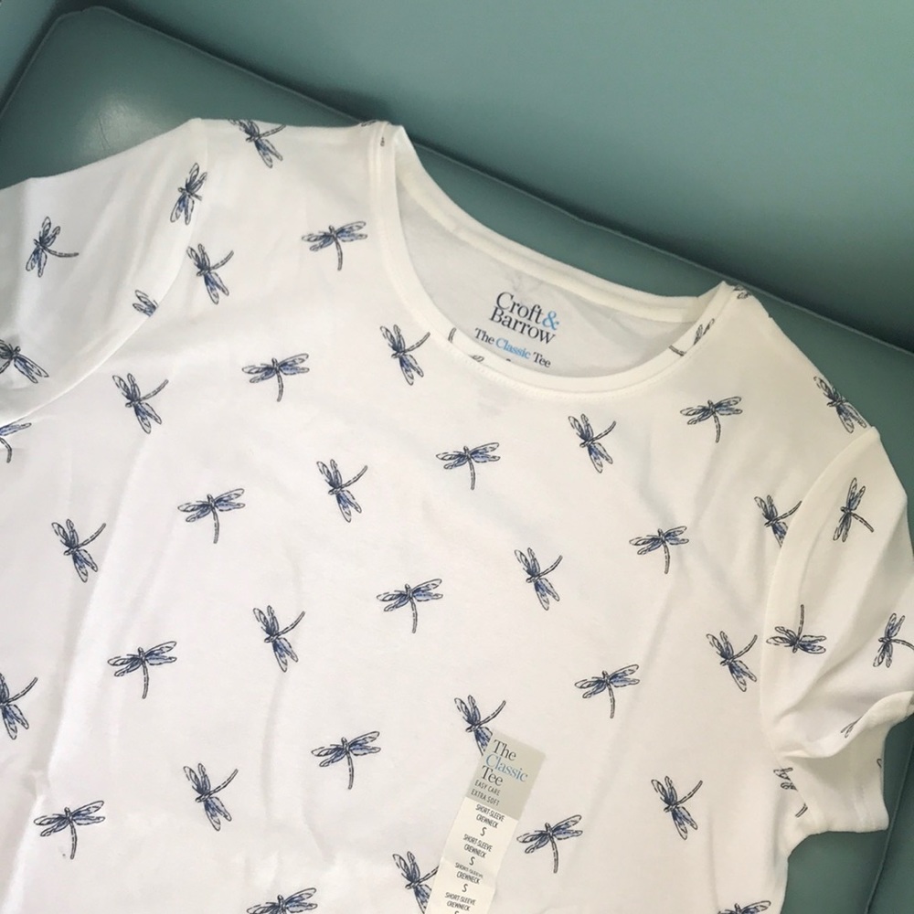 Croft & Barrow dragon fly classic tee